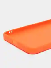 Оранжевый чехол для Itel Vision 1 pro, S16 (Ител Вижн 1 про, с16), силиконовый, с защитой камеры