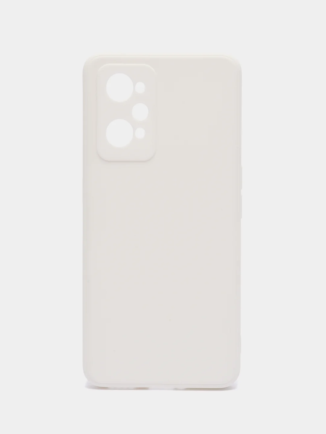 Белый чехол для Realme GT Neo 2 / GT 2 / GT Neo 3T,  силиконовый с защитой камеры
