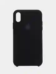 Черный чехол Silicone Case для iPhone XR, с открытым низом