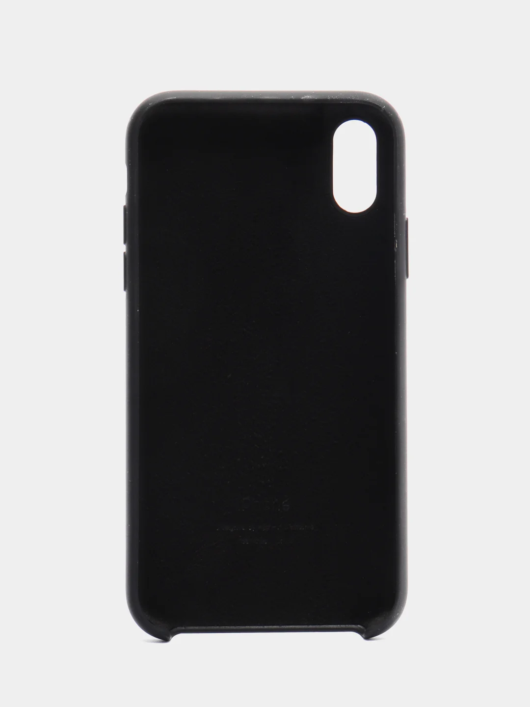 Черный чехол Silicone Case для iPhone XR, с открытым низом