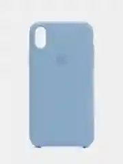 Небесно-голубой чехол Silicone Case для iPhone XR, с открытым низом