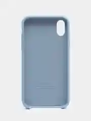 Небесно-голубой чехол Silicone Case для iPhone XR, с открытым низом
