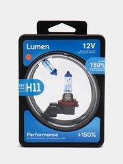 Комплект ламп H11 Lumen White, белый свет, +150 %, 12V-55W, 2 штуки