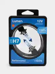 Комплект ламп H7 Lumen White + 150%, белый свет, 12V-55W, 2 штуки