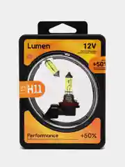 Комплект ламп H11 Lumen Yellow, жёлтый свет, 12V-55W, 2 штуки