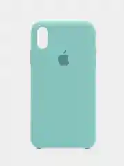Зеленый чехол Silicone Case для iPhone XR, с открытым низом