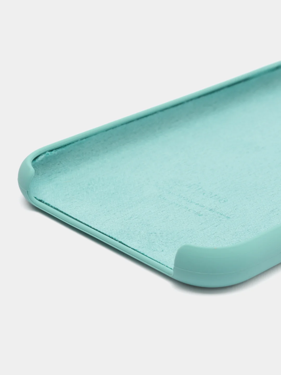 Зеленый чехол Silicone Case для iPhone XR, с открытым низом