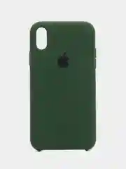 Лесной зеленый чехол Silicone Case для iPhone XR, с открытым низом