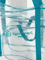 Сумка в роддом прозрачная, влагостойкая, комплект 2 шт., бирюзовый