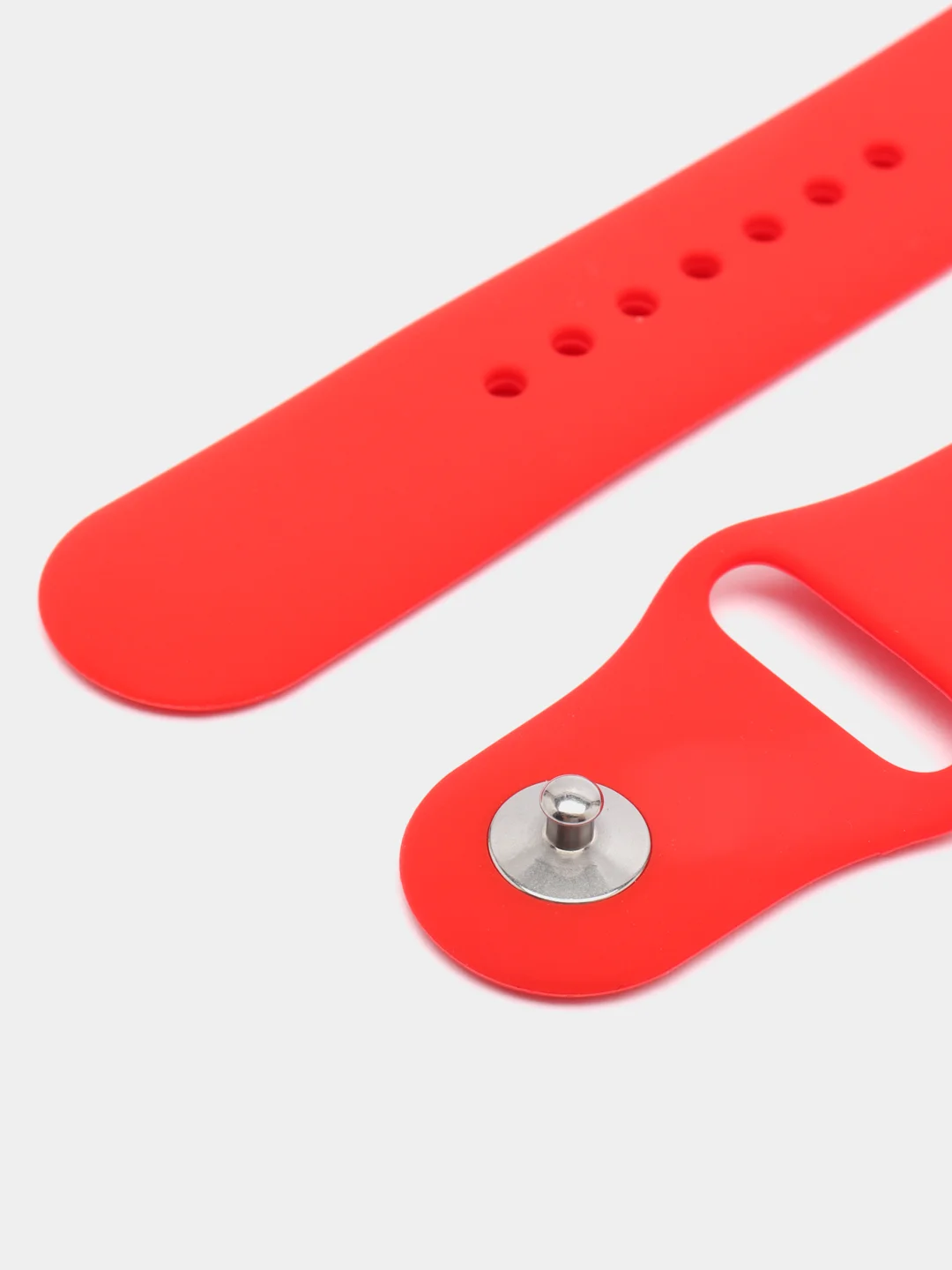 Красный ремешок для Apple Watch, силиконовый
