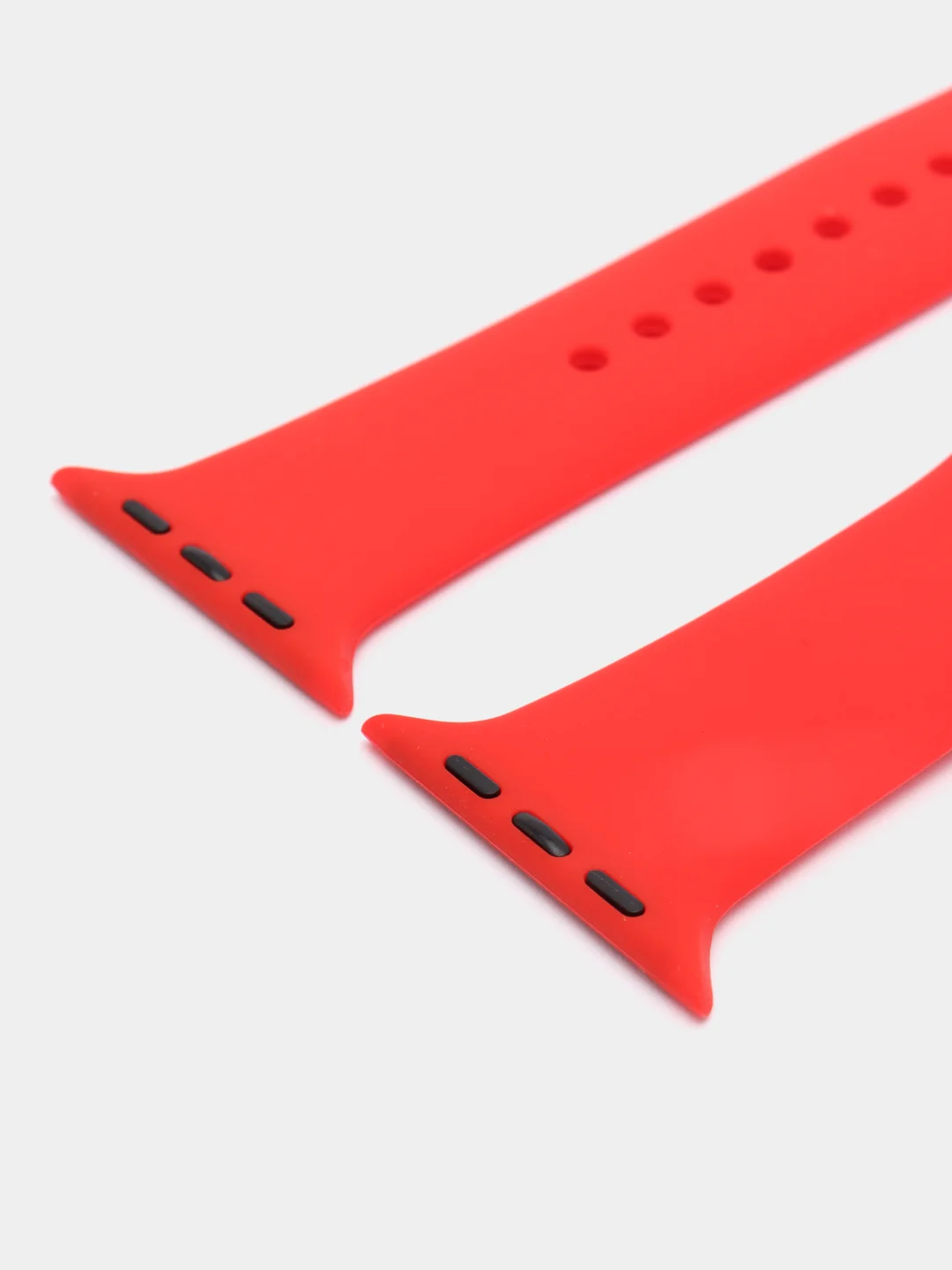 Красный ремешок для Apple Watch, силиконовый