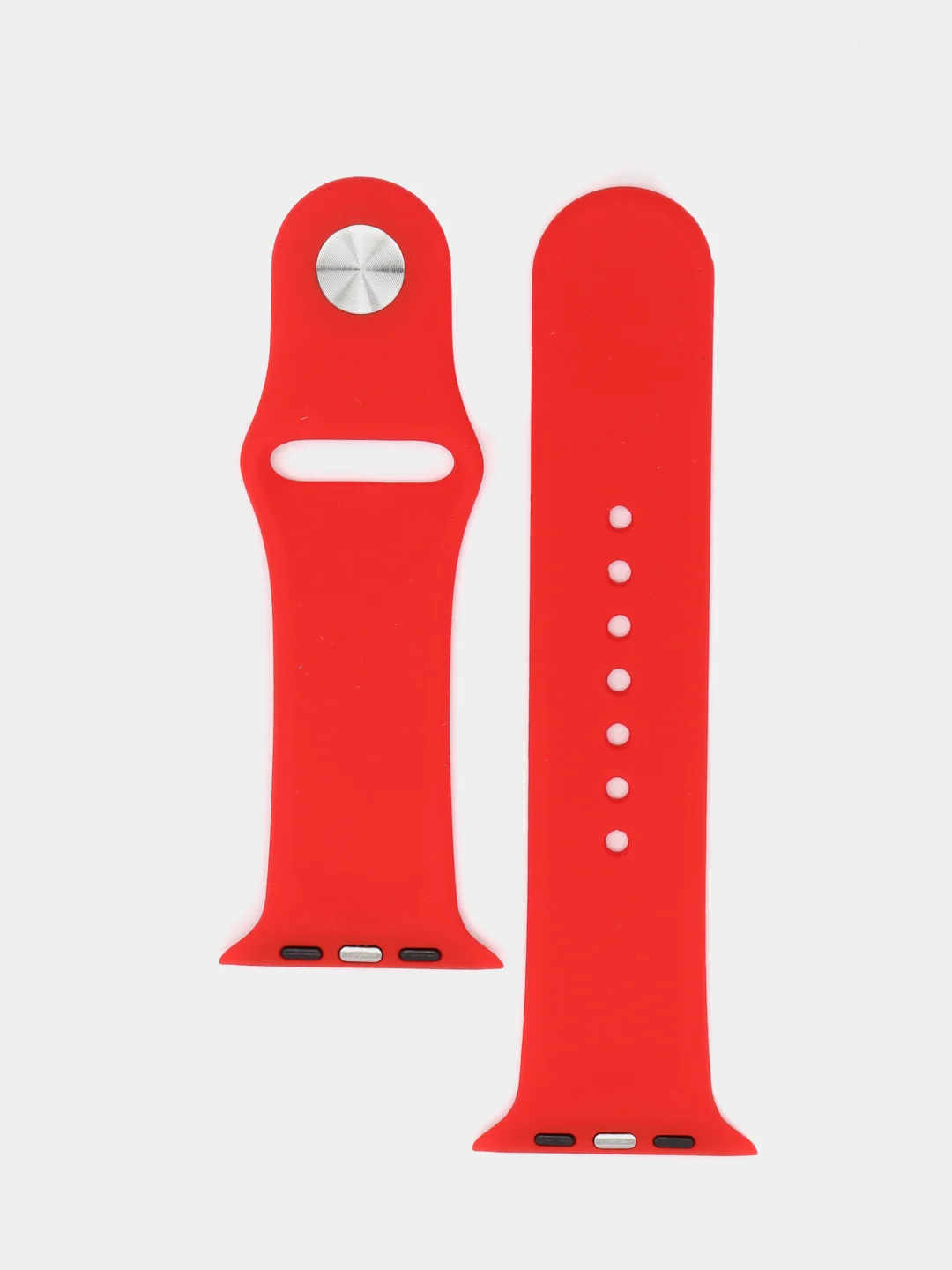 Красный ремешок для Apple Watch, силиконовый