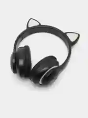 Беспроводные Bluetooth-наушники, с кошачьими светящимися ушками, c Aux кабелем, STN-28