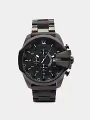 Черный часы Diesel Mega Chief DZ4318, с хронографом