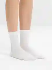 Белый хлопковые, однотонные, базовые носки, 36-40