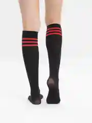 Бордовый гольфы в полоску, цветные  80D