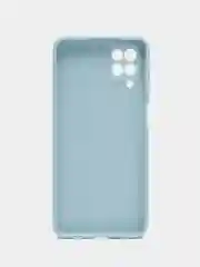 Светло-синий чехол силиконовый для Samsung Galaxy A12 / M12 ( Самсунг А12 / М12)