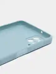 Светло-синий чехол силиконовый для Samsung Galaxy A12 / M12 ( Самсунг А12 / М12)
