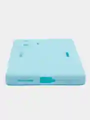Голубой чехол для Xiaomi Poco F4 GT (Поко Ф4 Джити) силиконовый, черный, матовый, с защитой камеры