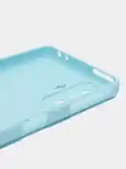 Голубой чехол для Xiaomi Poco F4 GT (Поко Ф4 Джити) силиконовый, черный, матовый, с защитой камеры