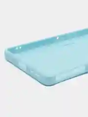 Голубой чехол для Xiaomi Poco F4 GT (Поко Ф4 Джити) силиконовый, черный, матовый, с защитой камеры