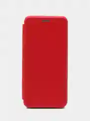 Красный чехол книжка для Samsung Galaxy A 12 / Samsung Galaxy A12 (Самсунг Гэлакси А 12), экокожа