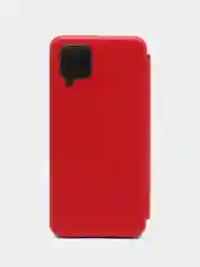 Красный чехол книжка для Samsung Galaxy A 12 / Samsung Galaxy A12 (Самсунг Гэлакси А 12), экокожа