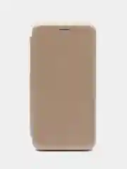Золотой чехол книжка для Huawei Honor 8 x (Хонор 8 х), из экокожи