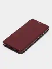 Бордовый чехол-книжка для Samsung Galaxy A 32 (Самсунг А 32), A32 экокожа