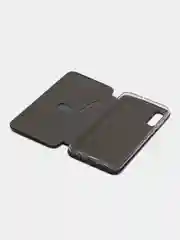 Черный чехол-книжка для Samsung Galaxy A 50 (Самсунг А 50), A50 экокожа
