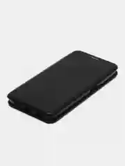 Черный чехол книжка для Samsung Galaxy A 13 (Самсунг Гэлакси А 13), из экокожи