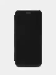 Черный чехол-книжка для Xiaomi Redmi 9 (Редми 9), экокожа