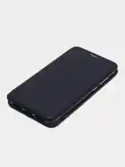 Темно-синий чехол книжка для Huawei Honor 7A Pro (Хонор 7А Про), Y6 2018, экокожа