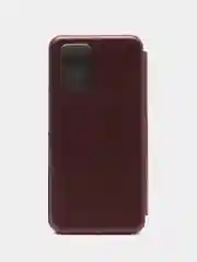 Бордовый чехол-книжка для Realme 8 5G (Реалми 8 5G), из экокожи