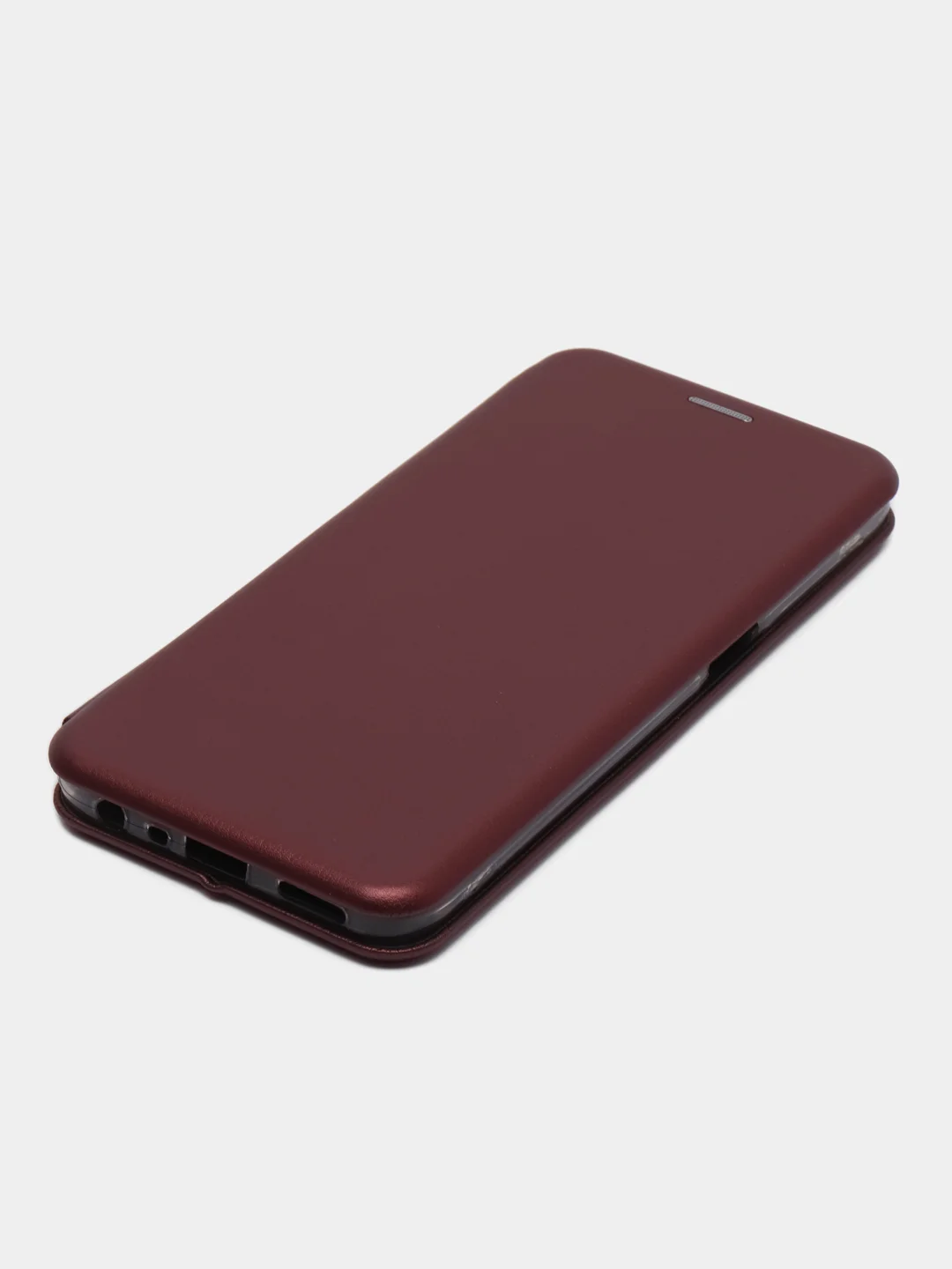 Бордовый чехол-книжка для Realme 8 5G (Реалми 8 5G), из экокожи