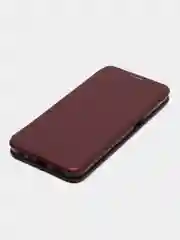 Бордовый чехол-книжка для Realme 8 5G (Реалми 8 5G), из экокожи