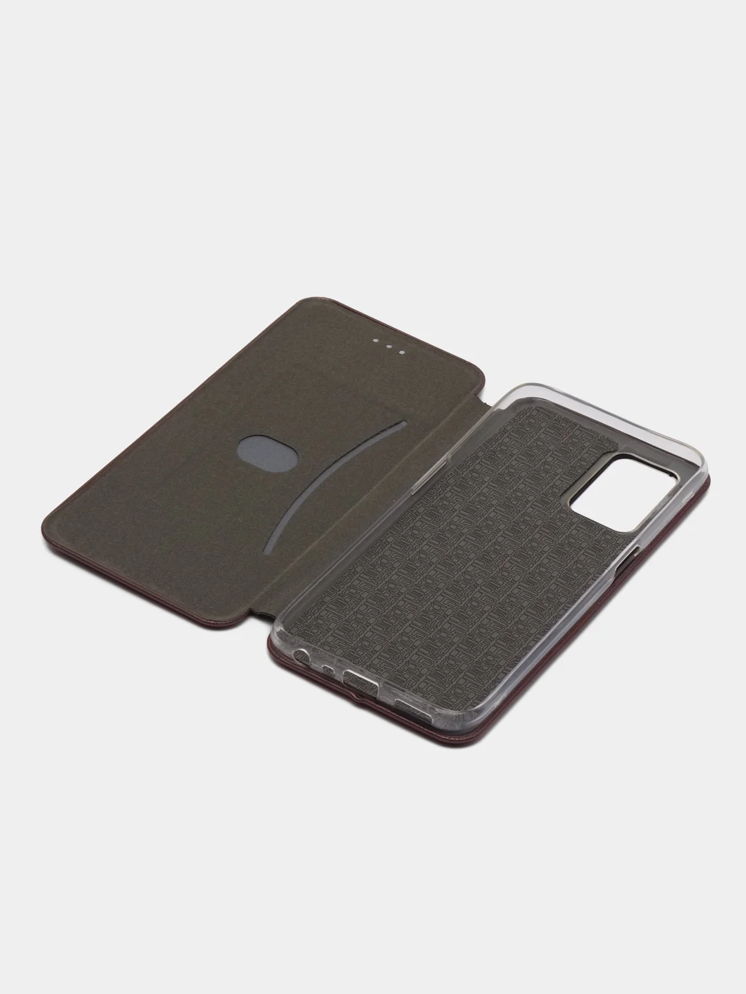 Бордовый чехол-книжка для Realme 8 5G (Реалми 8 5G), из экокожи