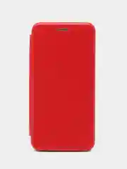 Красный чехол-книжка для Huawei Honor 8A (Хуавей Хонор 8 А), 8A Prime, Y6 2019, Y6s, , из экокожи
