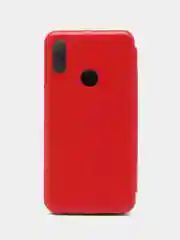 Красный чехол-книжка для Huawei Honor 8A (Хуавей Хонор 8 А), 8A Prime, Y6 2019, Y6s, , из экокожи