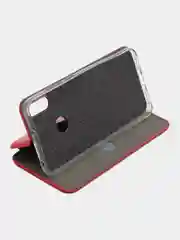 Красный чехол-книжка для Huawei Honor 8A (Хуавей Хонор 8 А), 8A Prime, Y6 2019, Y6s, , из экокожи