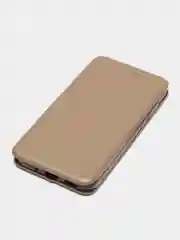 Золотой чехол-книжка для Huawei Honor 8s (Хонор 8s), Y5 2019, из экокожи