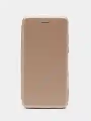 Золотой чехол-книжка для Huawei Honor 8s (Хонор 8s), Y5 2019, из экокожи