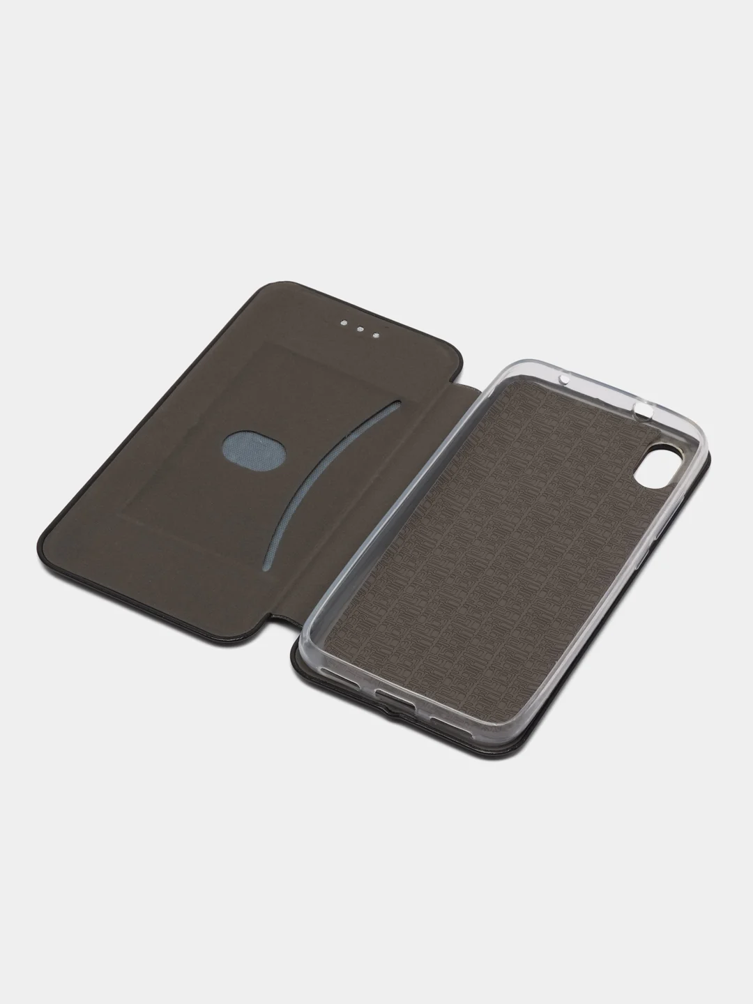 Черный чехол книжка для Xiaomi Redmi 7A (Ксяоми Редми 7A), из экокожи