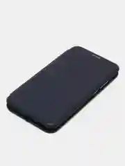 Темно-синий чехол-книжка для Huawei Honor 8A (Хуавей Хонор 8 А), 8A Prime, Y6 2019, Y6s, , из экокожи