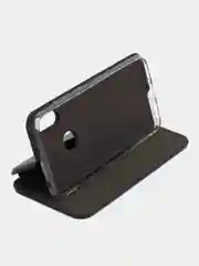 Темно-синий чехол-книжка для Huawei Honor 8A (Хуавей Хонор 8 А), 8A Prime, Y6 2019, Y6s, , из экокожи