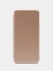 Золотой чехол книжка для Samsung Galaxy A 13 (Самсунг Гэлакси А 13), из экокожи
