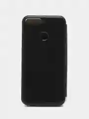 Черный чехол книжка для Huawei Honor 7A Pro (Хонор 7А Про), Y6 2018, экокожа
