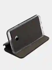 Черный чехол книжка для Huawei Honor 7A Pro (Хонор 7А Про), Y6 2018, экокожа