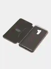 Золотой чехол-книжка для Xiaomi Redmi 9 (Редми 9), экокожа