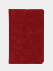 Ежедневник недатированный BRAUBERG Status, А5, под кожу, красный, 160 листов, 113364